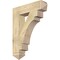 Ekena Millwork Merced Arts & Crafts Rough Sawn Bracket, Douglas Fir, 6"W x 28"D x 36"H BKT06X28X36MRC03RDF - alternate 1